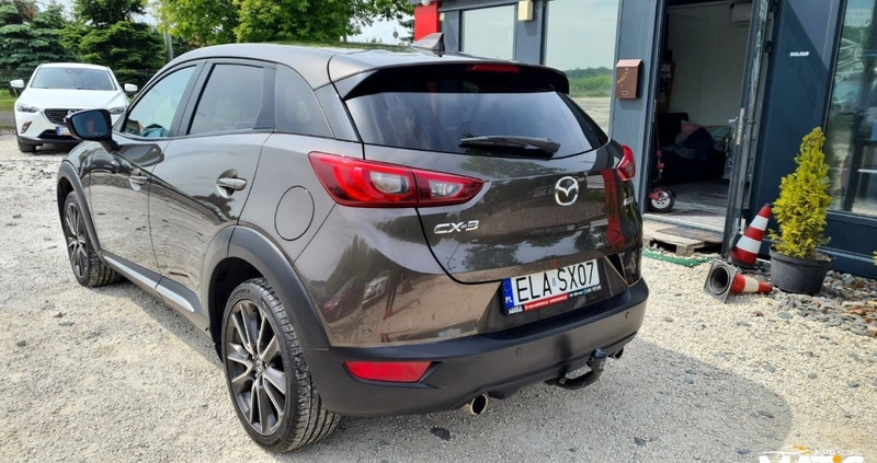 Mazda CX-3 cena 59900 przebieg: 209000, rok produkcji 2016 z Łowicz małe 781